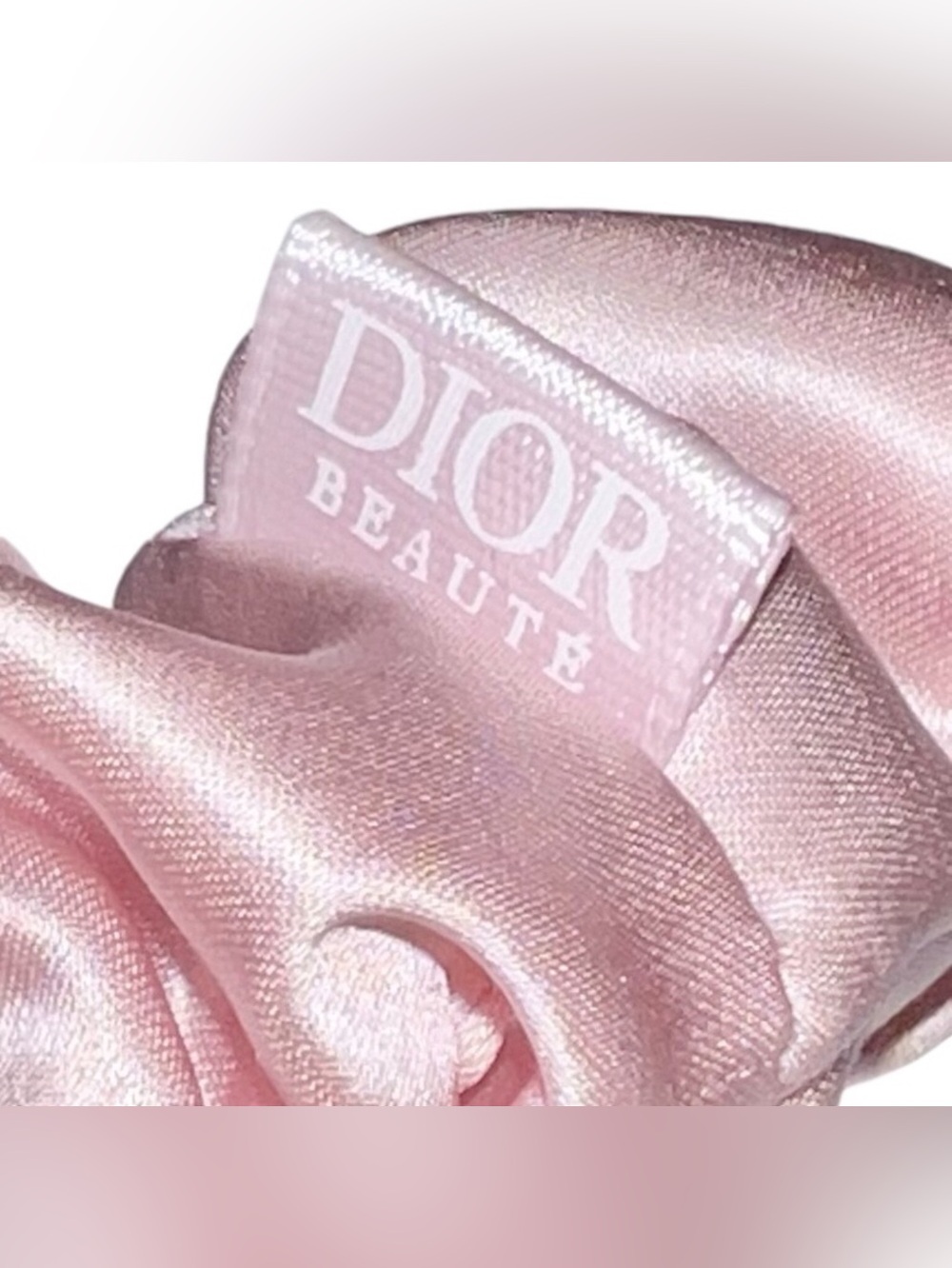 Dior Pink Scrunchie Hair Tie New